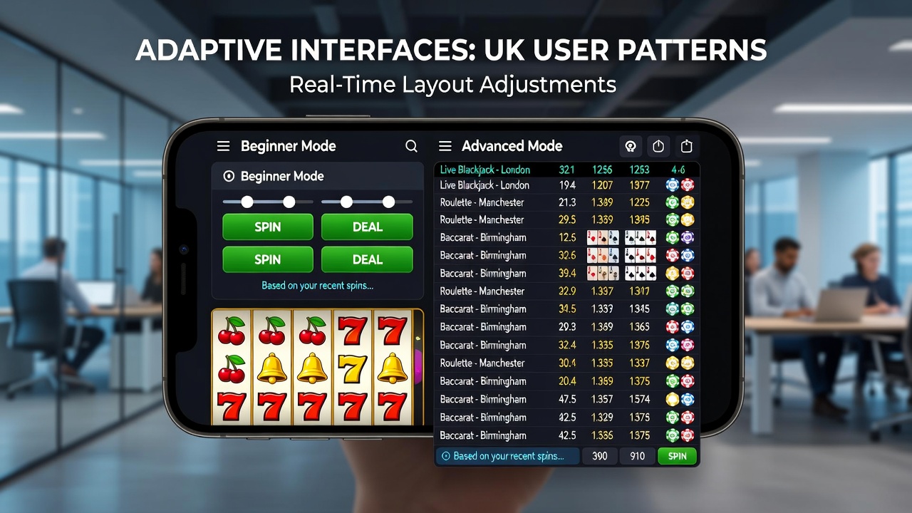 Mobile casino app interface adapting to user touch patterns on a smartphone screen