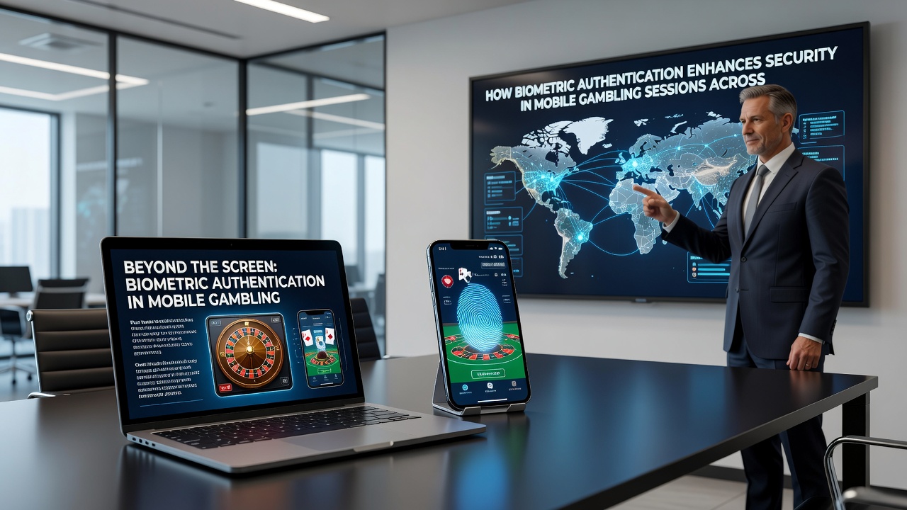Close-up of facial recognition scan in progress on a smartphone for gambling app security