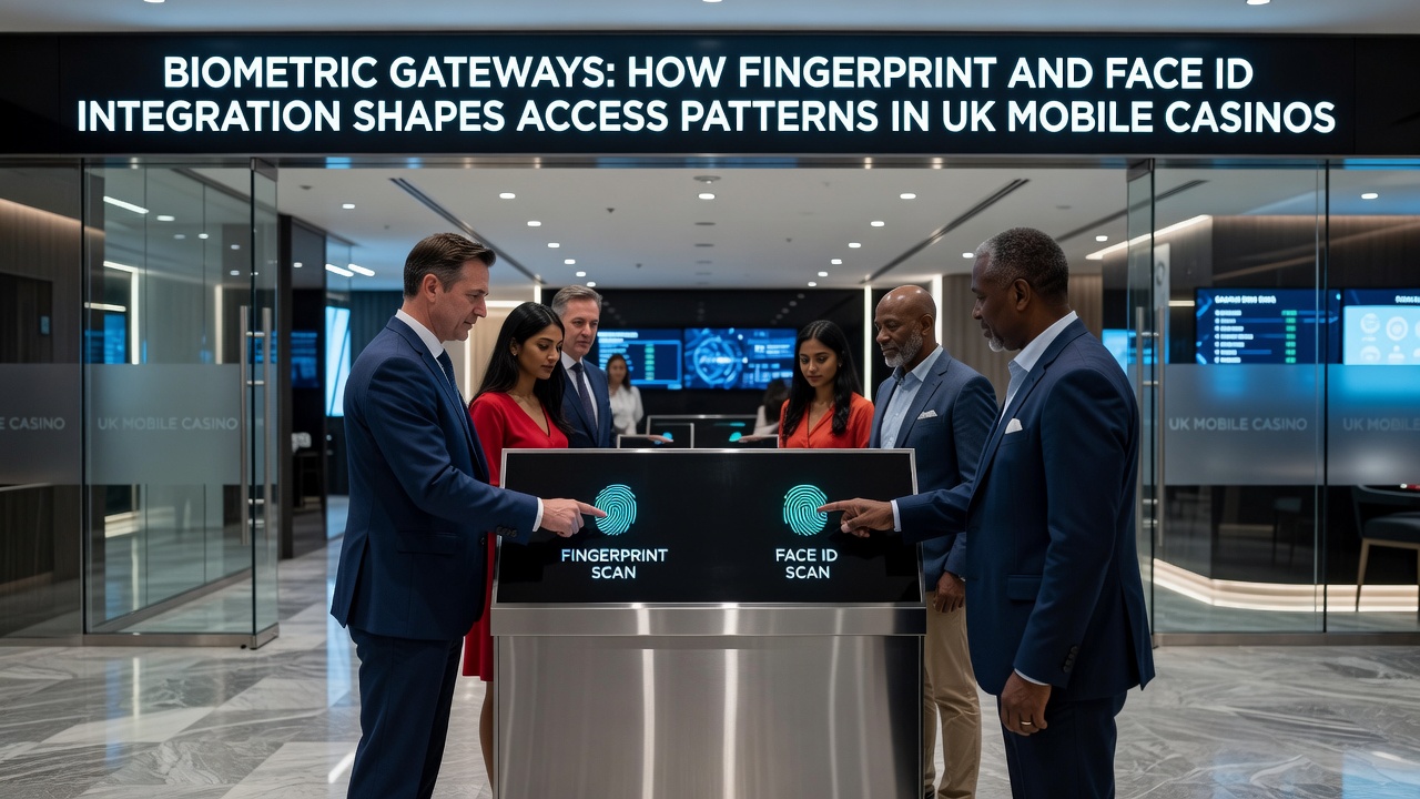 Analytics dashboard displaying UK mobile casino access patterns after biometric rollout