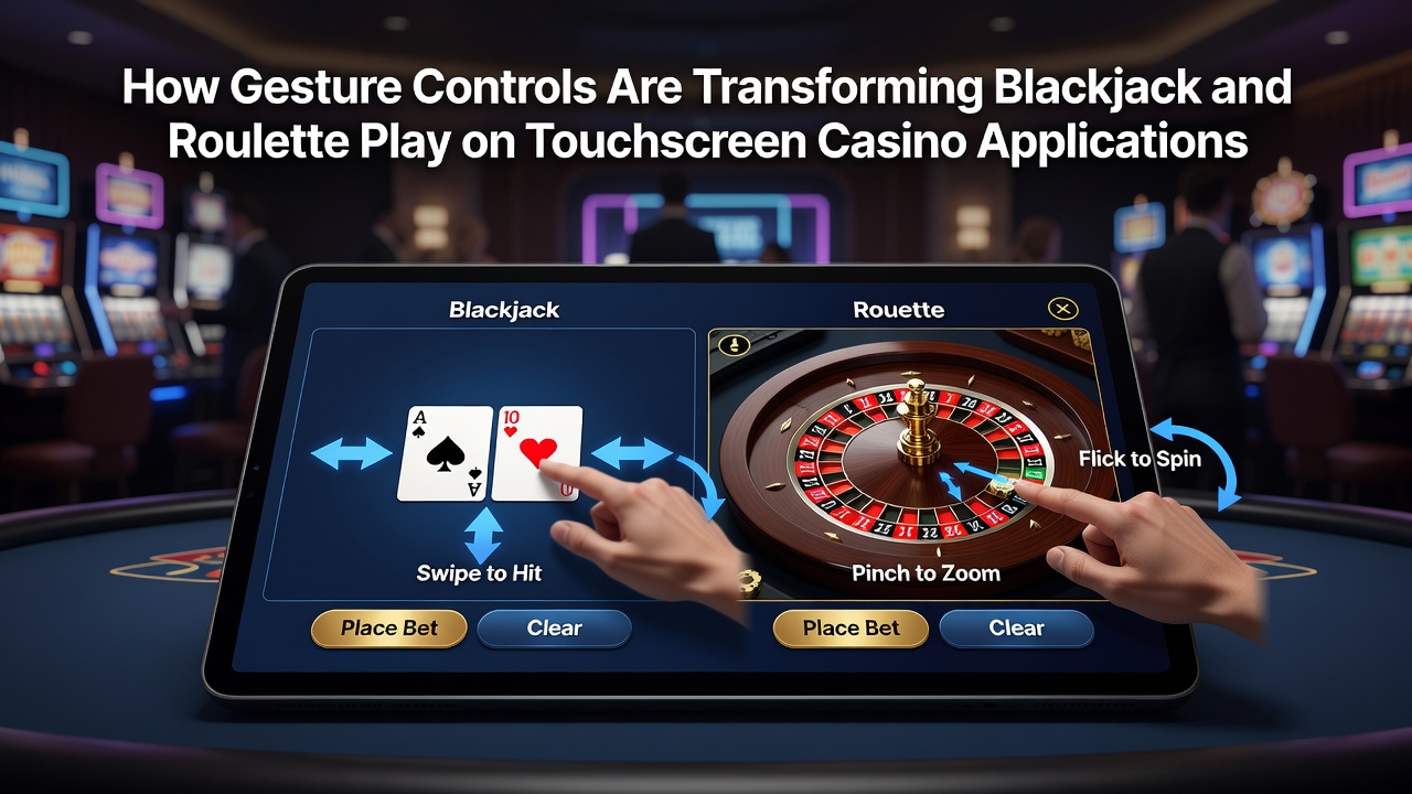 Player interacting with roulette wheel using rotational gesture on a mobile casino touchscreen app