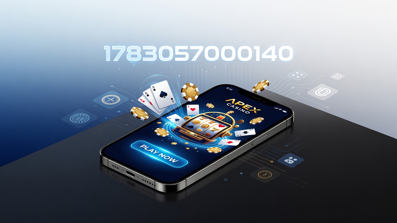 Smartphone displaying various online casino app interfaces with slot games and table options